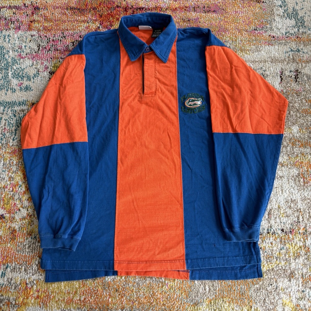Vintage Y2K  Florida Gators Rugby Shirt Mens M Long Sleeve Knights Athletics